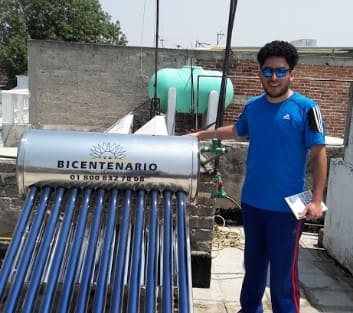 calentador solar para 2 personas